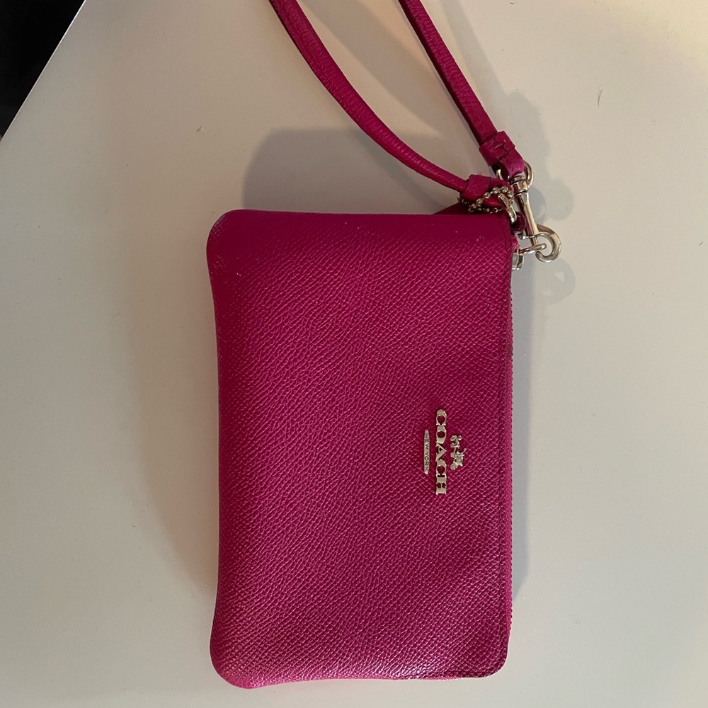 Coach Pink Wristlet
